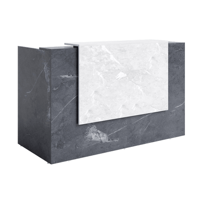 Sorrento Marble Look Reception Counter 1800 W Without Return - Office Furniture Company