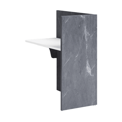 Sorrento Marble Look Reception Counter 1800 W Without Return - Office Furniture Company
