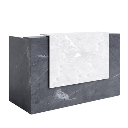Sorrento Marble Look Reception Counter - Office Furniture Company 