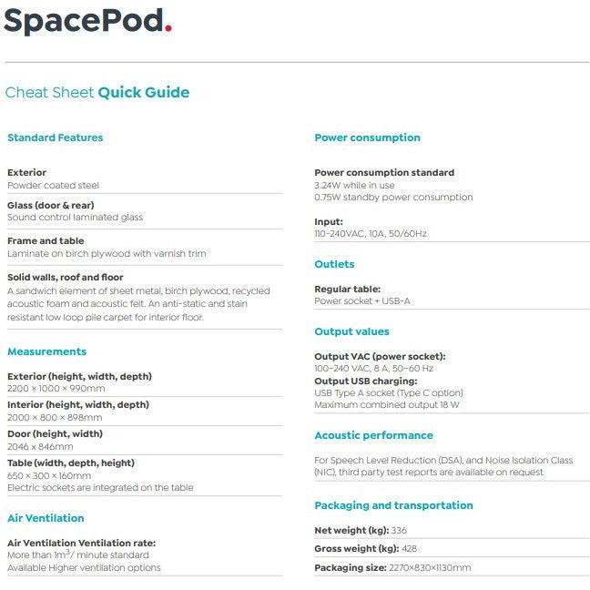 SpacePod Acoustic Phone Booth - Office Furniture Company 