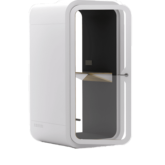 SpacePod Acoustic Phone Booth White - Office Furniture Company