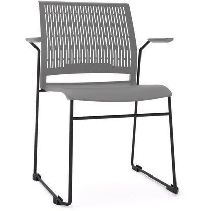 Stax Stackable Chair With Arms - Office Furniture Company 