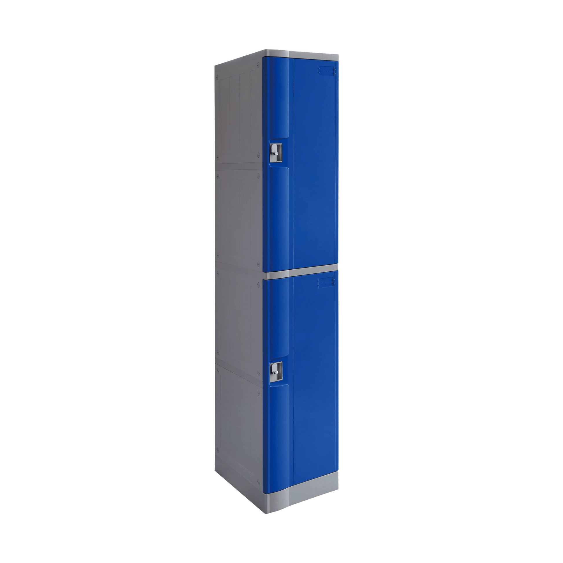 Steelco 2 Door ABS Plastic Locker Triple Bank Blue Keylock - Office Furniture Company