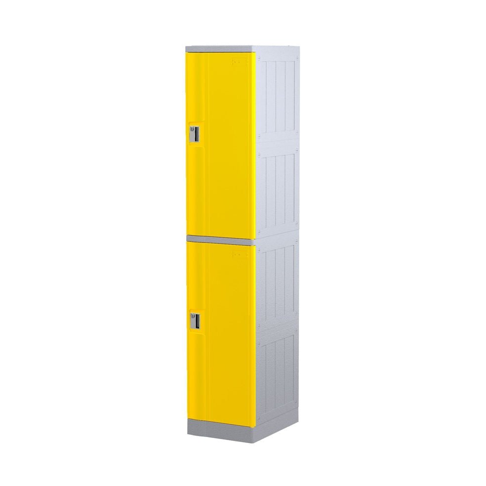 Steelco 2 Door ABS Plastic Locker Yellow ABS Plastic / Keylock