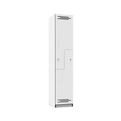 Step Door Melamine Locker White - Office Furniture Company