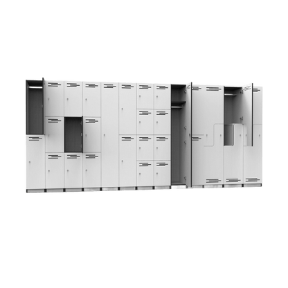 Step Door Melamine Locker White - Office Furniture Company