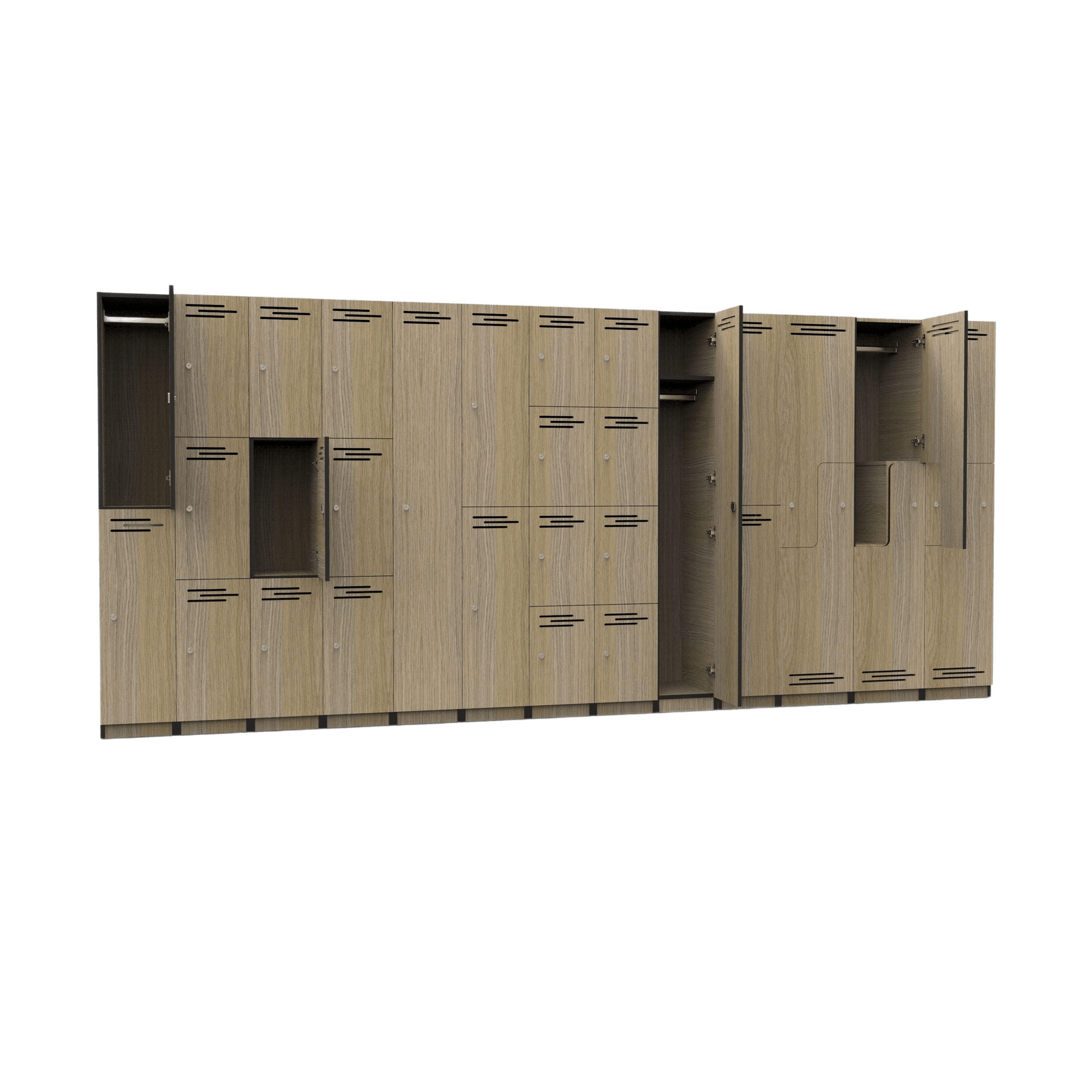 Step Door Melamine Locker White - Office Furniture Company