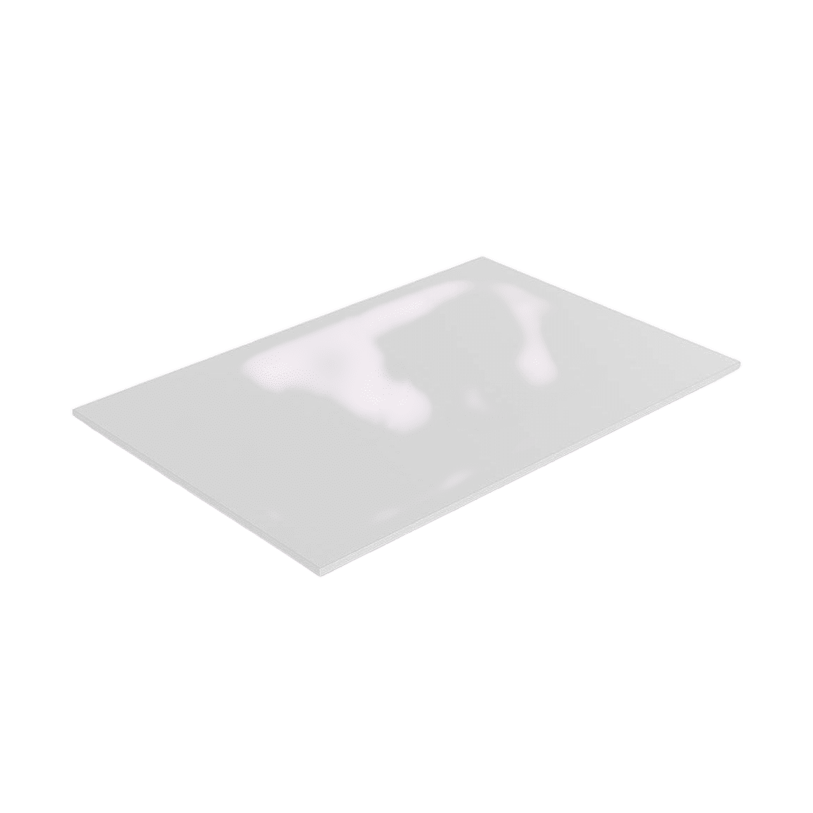 Straight Worktop in White 600x600