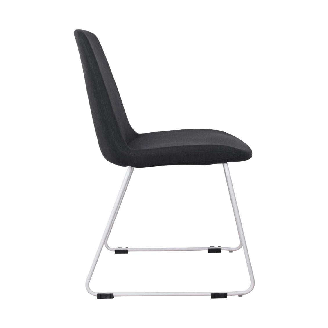 Tempo Meeting Chair Grey Fabric with Black Base - Office Furniture Company