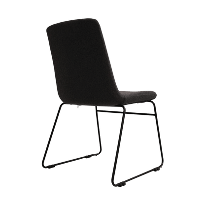 Tempo Meeting Chair Grey Fabric with Black Base - Office Furniture Company