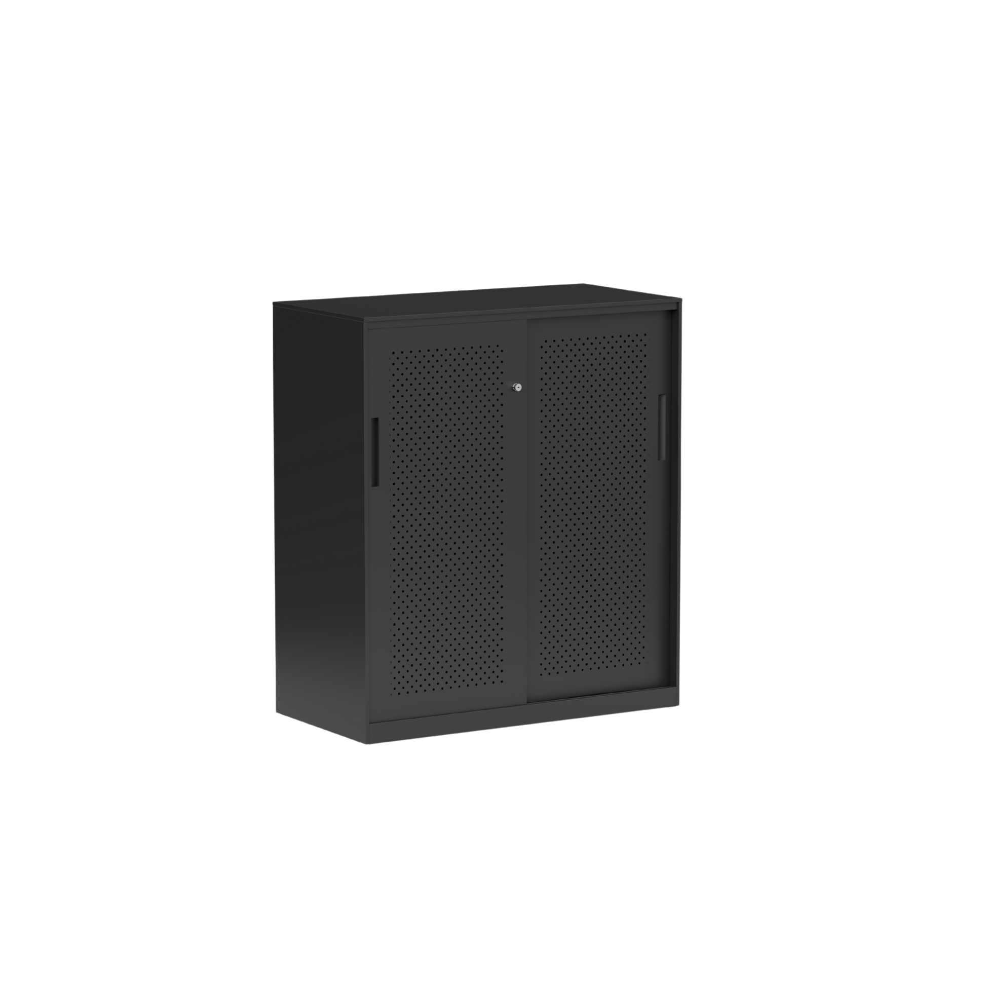 Tempo Sliding Door Credenza White Metal 1530W Planter