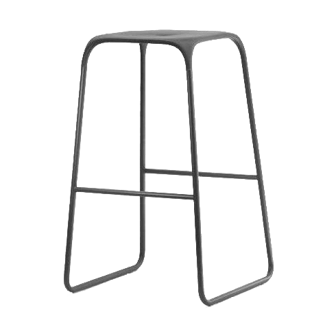 Trapeze Stool grey - trapeze ( Clearance - Check Stock ) Standard Bar Height 750 mm - Office Furniture Company