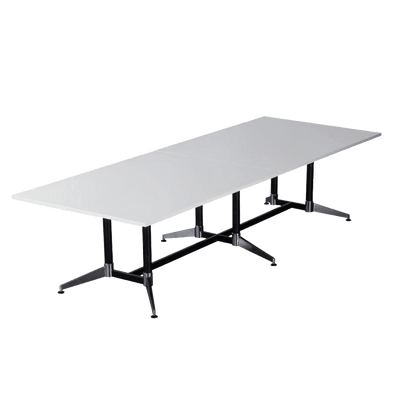 Typhoon Boardroom Table 2400 x 1200 White - Office Furniture Company
