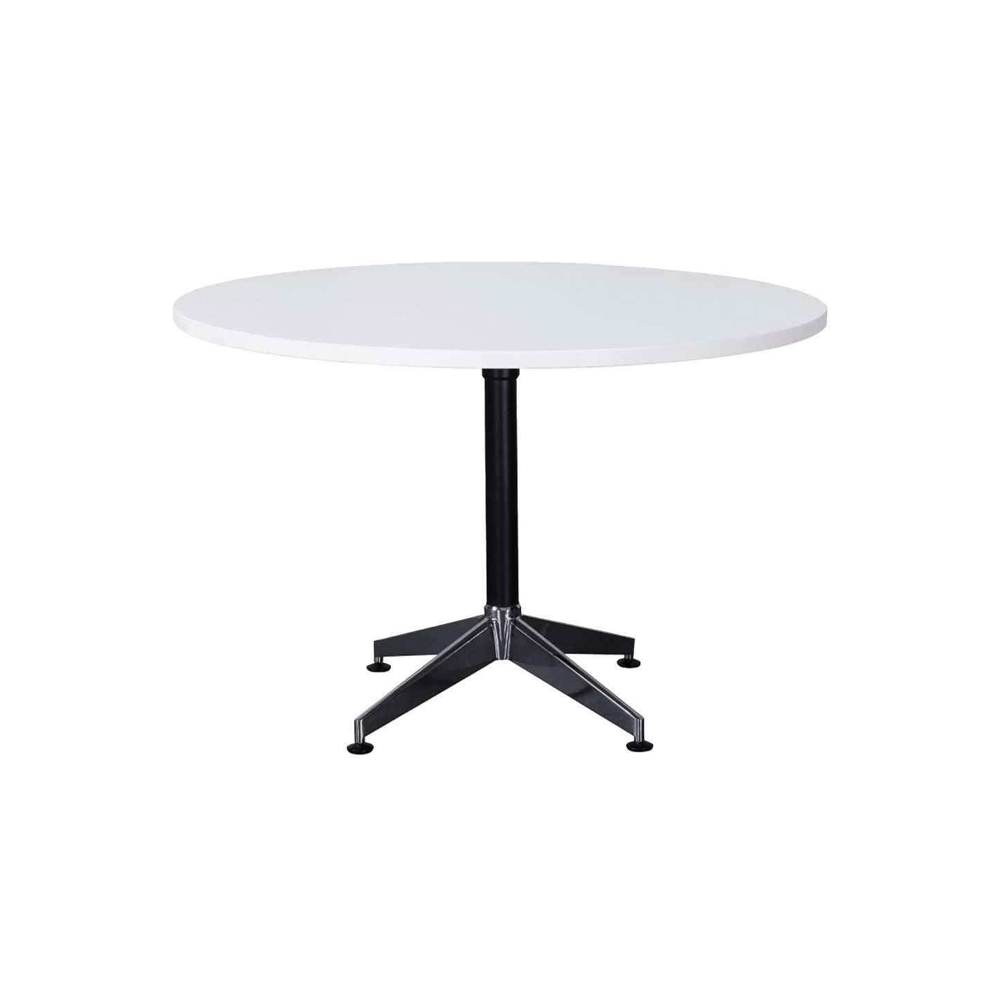 Typhoon Round Meeting and Breakout Table 900 Beech Black Powdercoat