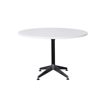 Typhoon Round Meeting and Breakout Table 900 Beech Black Powdercoat