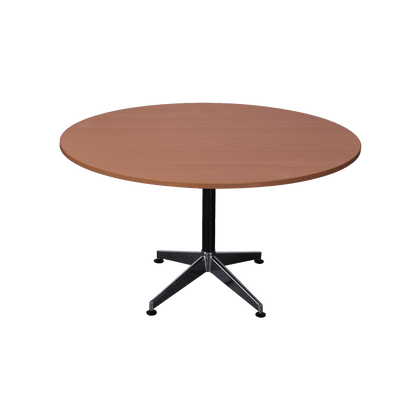 Typhoon Round Meeting and Breakout Table 900 Beech Black Powdercoat