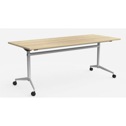 Uni Flip/ Folding Table in New Oak Top - Office Furniture Company 