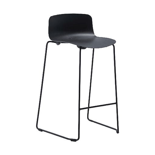 Unica Mini PP Stool 655 mm Nero - Office Furniture Company