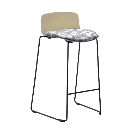 Unica Mini PP Stool with Seat Pad - 6