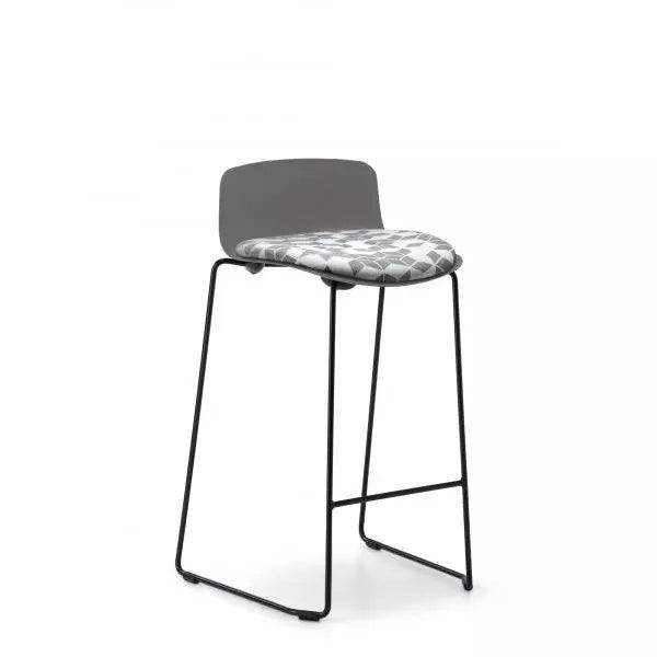 Unica Mini PP Stool with Seat Pad - Office Furniture Company 