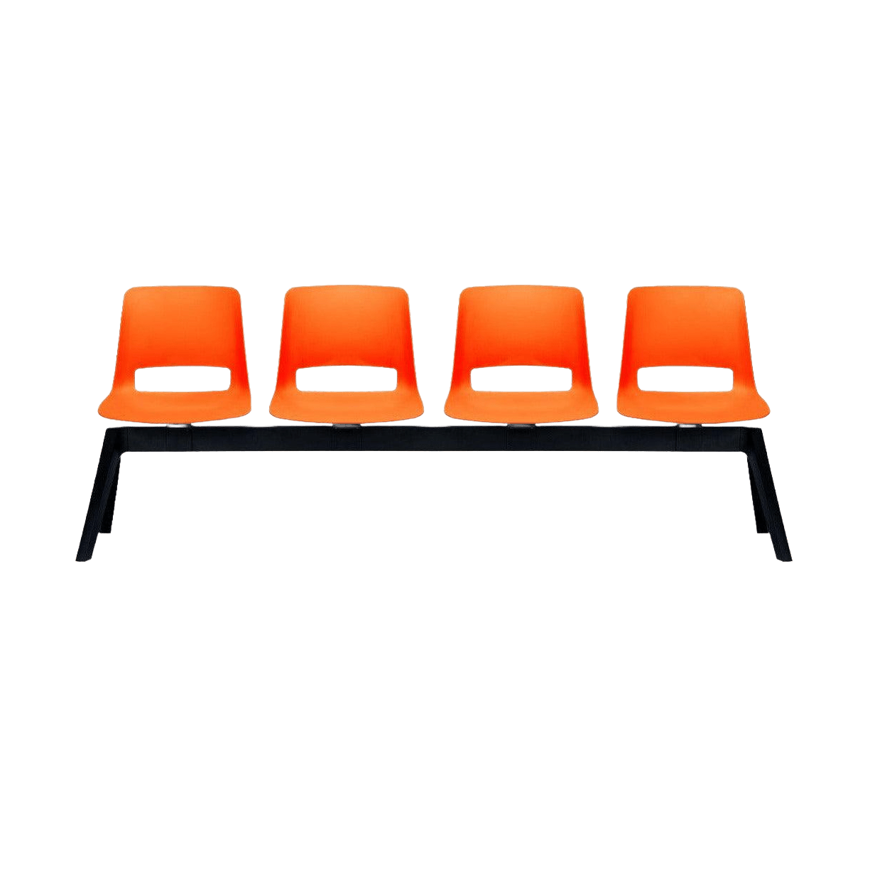 Unica PP 4 Seat Beam None / Green Moss (Unica) / No Table