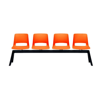 Unica PP 4 Seat Beam None / Green Moss (Unica) / No Table