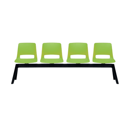 Unica PP 4 Seat Beam None / White Bone (Unica) / No Table
