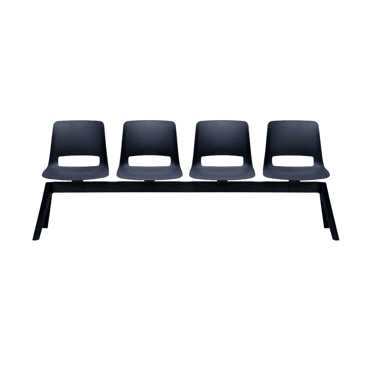 Unica PP 4 Seat Beam None / Black Night (Unica) / No Table