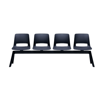 Unica PP 4 Seat Beam None / Black Night (Unica) / No Table