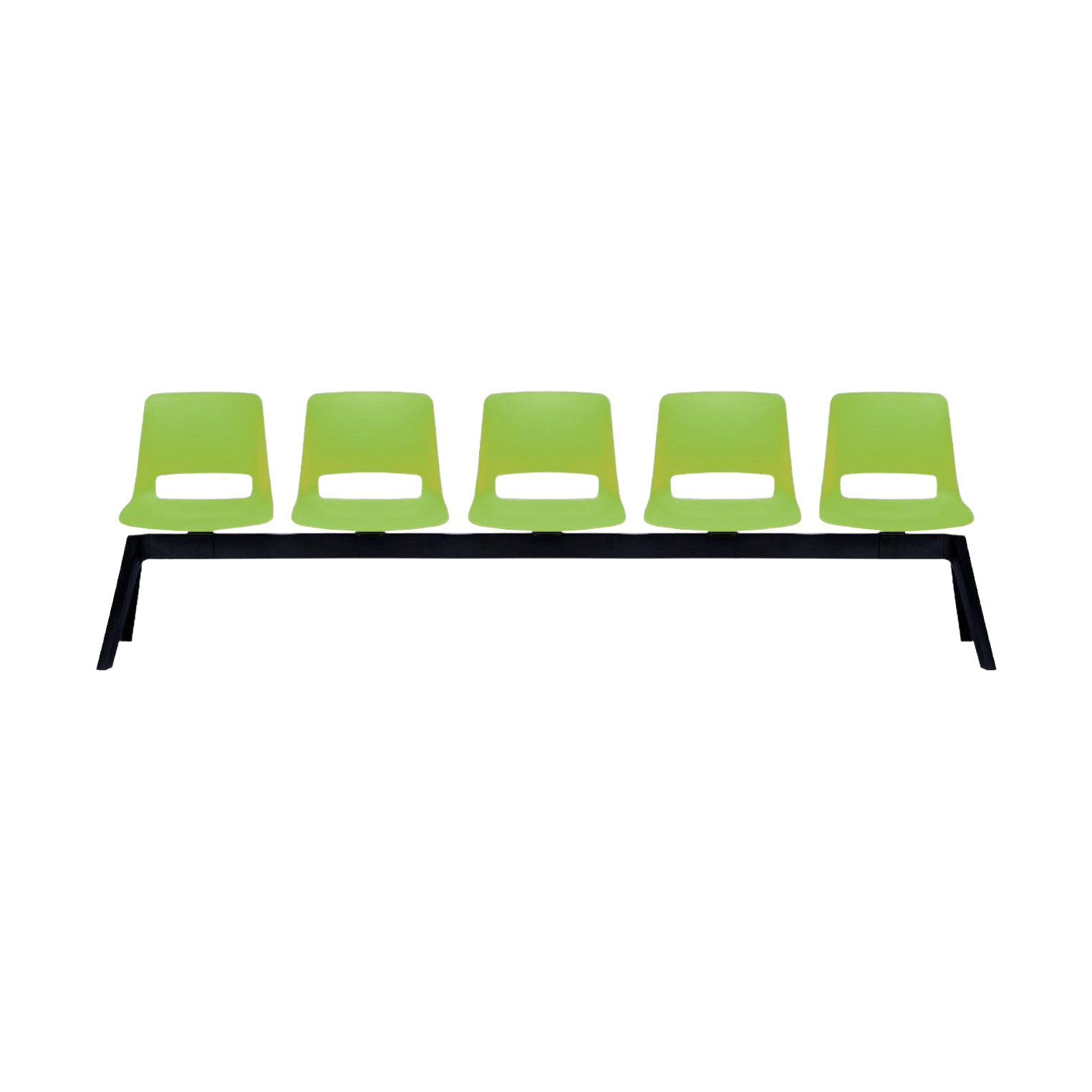 Unica PP 5 Seat Beam None / Green Moss (Unica)