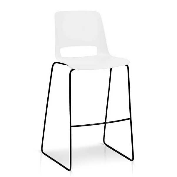 Unica Sled PP Office Stool - Office Furniture Company 