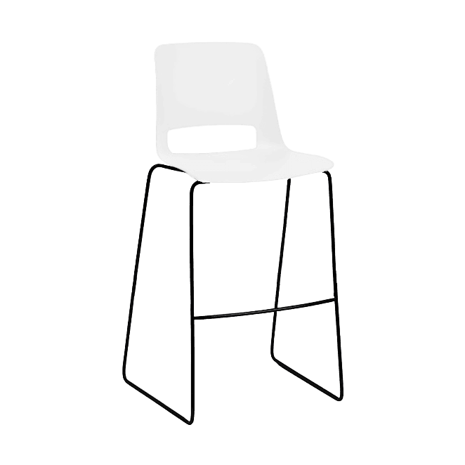 Unica Sled PP Office Stool - 2