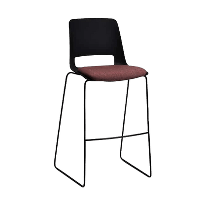 Unica Sled Stool with Seat Pad - 2