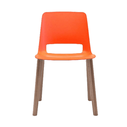 Unica Timber 4 Leg PP Blood Orange Oak Stain - Office Furniture Company
