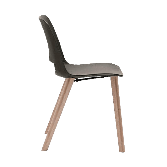Unica Timber 4 Leg PP Moss Green Oak Stain - Office Furniture Company