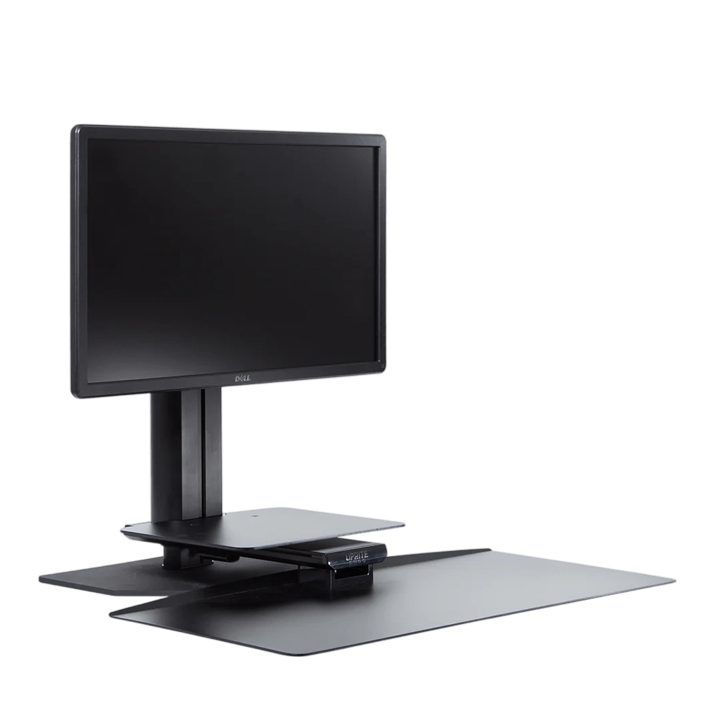 Uprite Ergo Single Monitor Sit2stand Silver / White