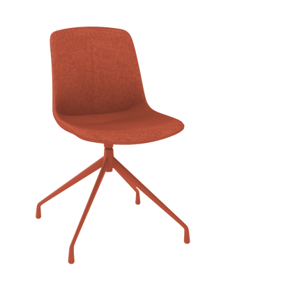 Vista Pivot Meeting Chair Fully Upholsterd Brown / Brown (Vista)