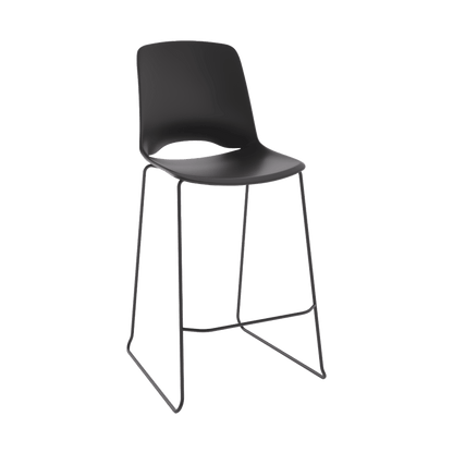 Vista Rise Stool Black - Office Furniture Company
