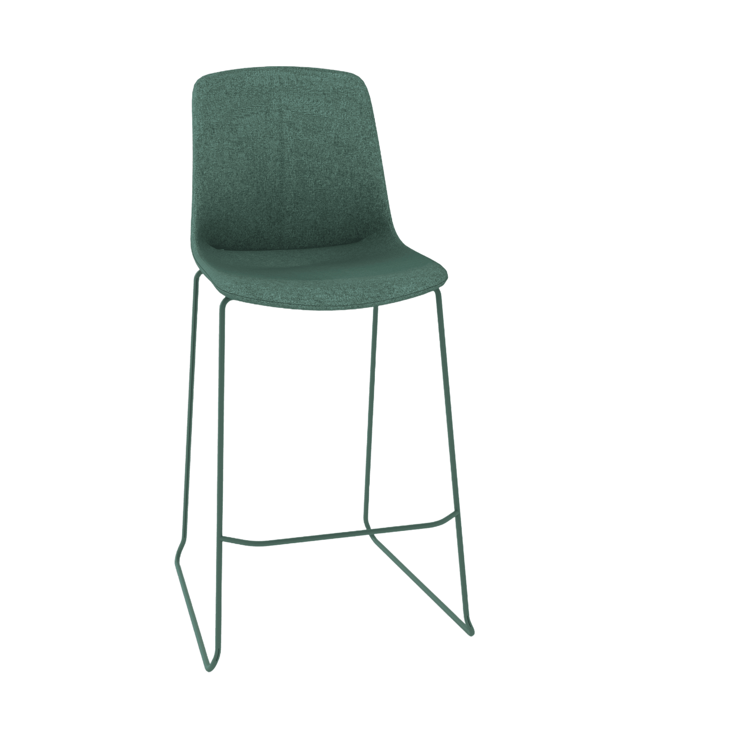 Vista Rise Stool Fully Upholstered vista - kellygreen - Office Furniture Company
