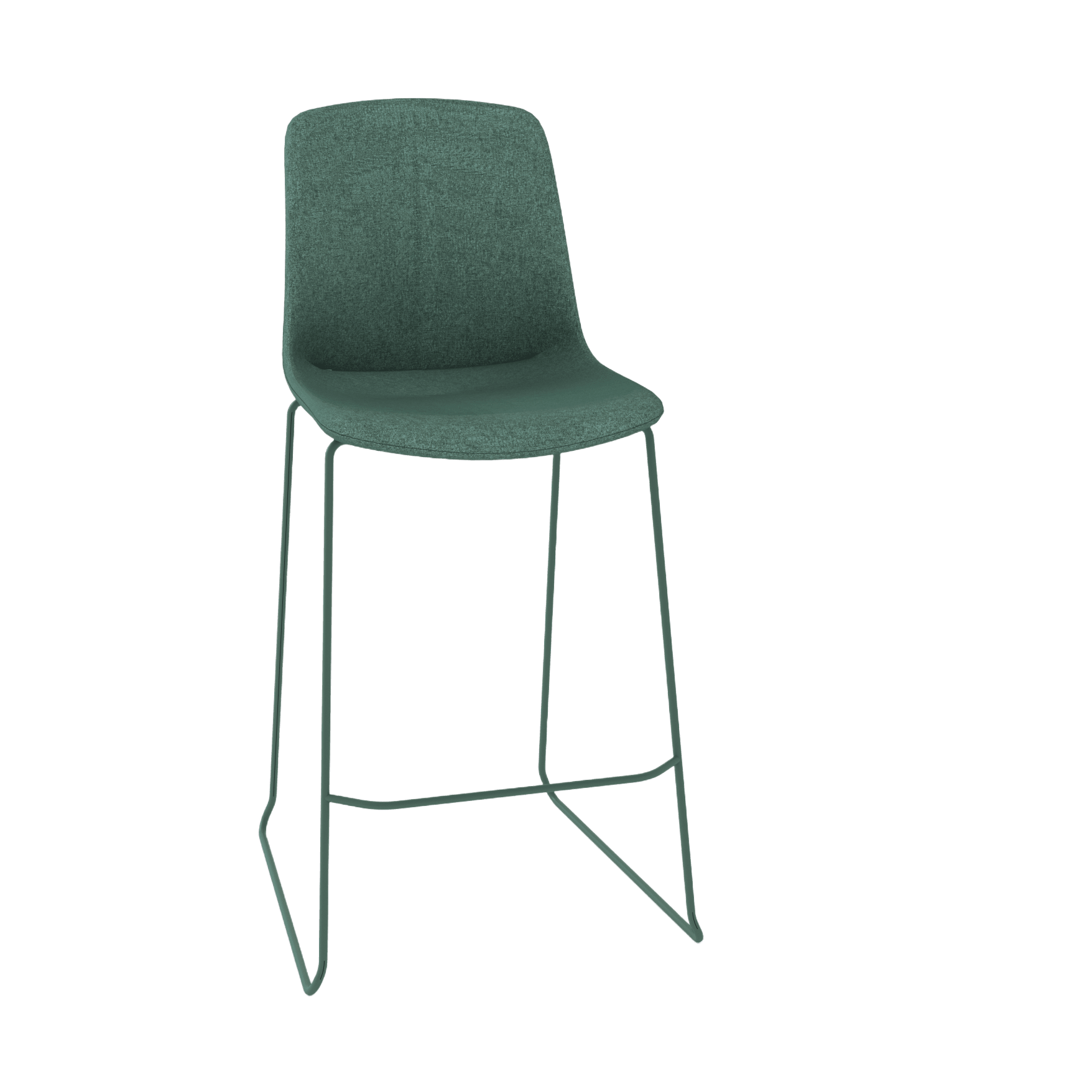 Vista Rise Stool Fully Upholstered vista - kellygreen - Office Furniture Company