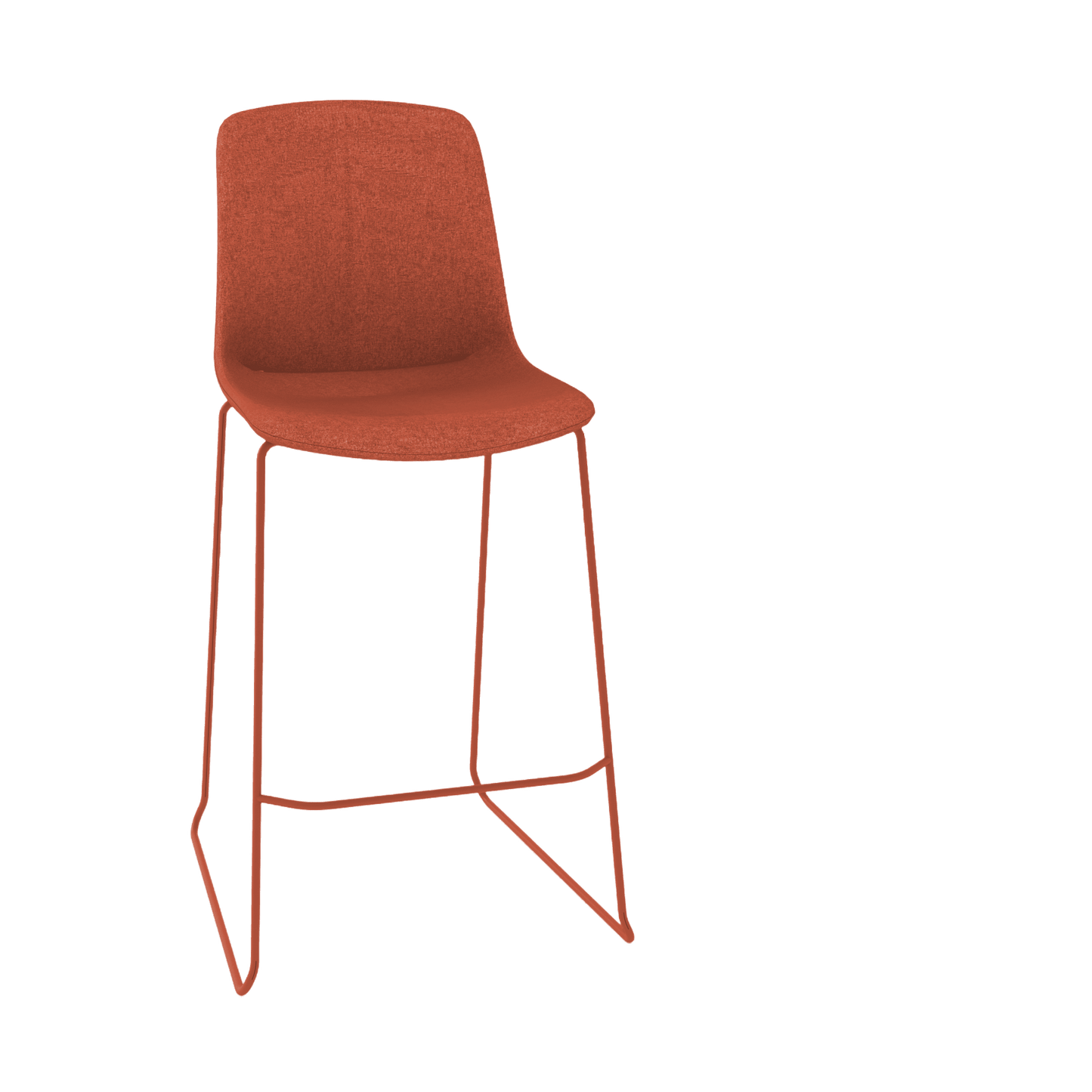 Vista Rise Stool Fully Upholstered vista - rust - Office Furniture Company