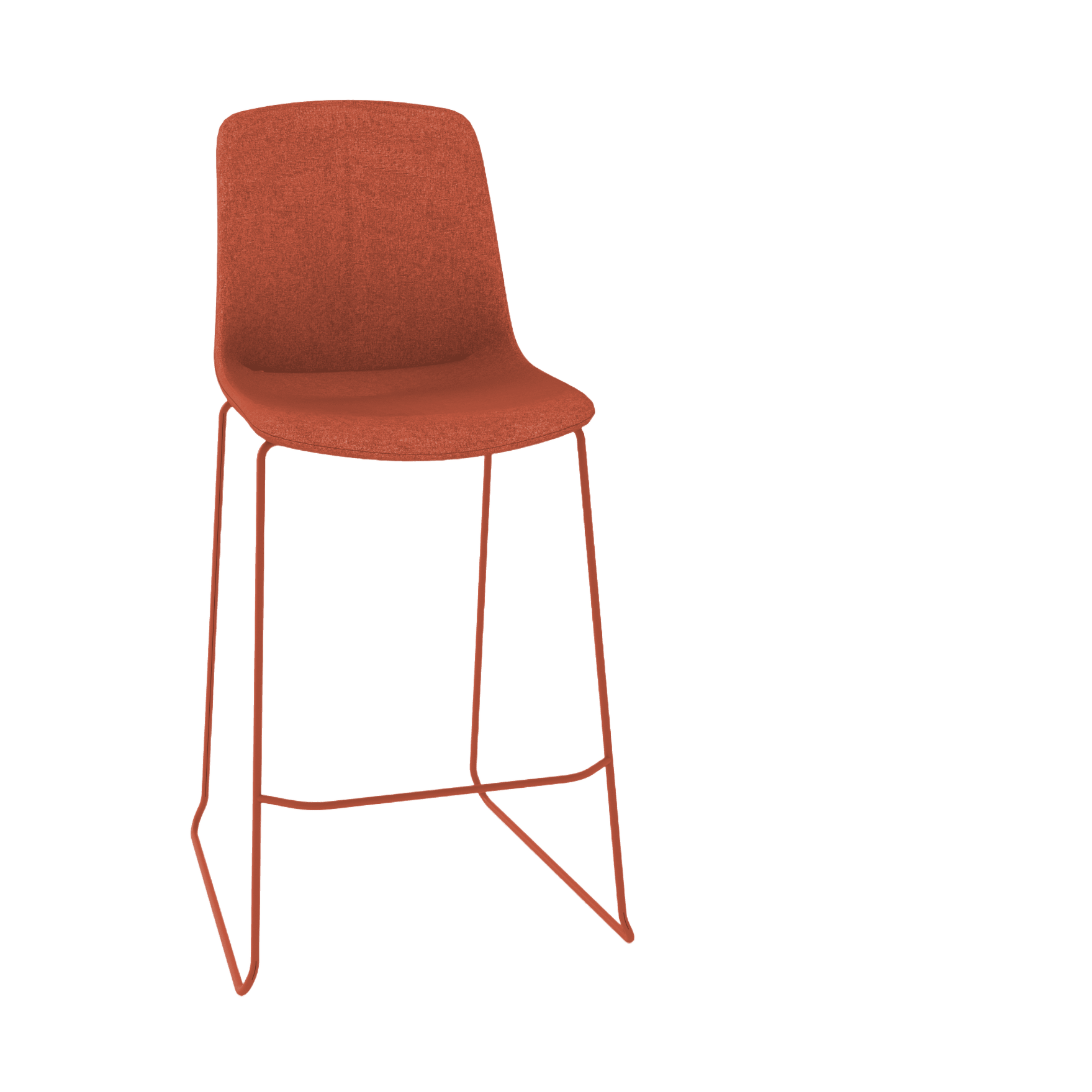 Vista Rise Stool Fully Upholstered vista - rust - Office Furniture Company
