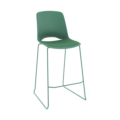 Vista Rise Stool with Padded Seat Moss - Office Furniture Company