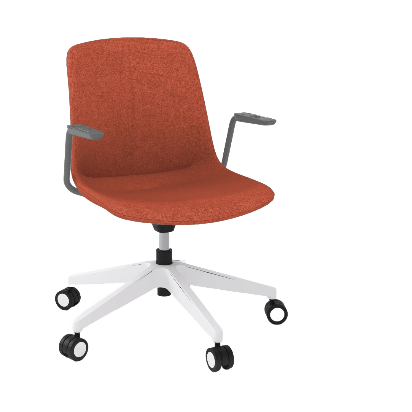 Vista Swivel Padded Chair Fully Upholstered Vista - Rust - Office Furniture Company