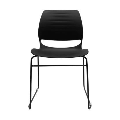 Vivid Stackable Chair Black - Office Furniture Company