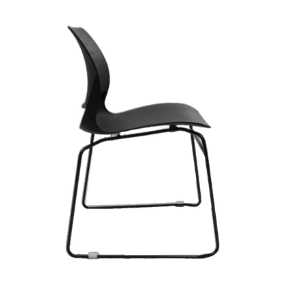 Vivid Stackable Chair Black - Office Furniture Company