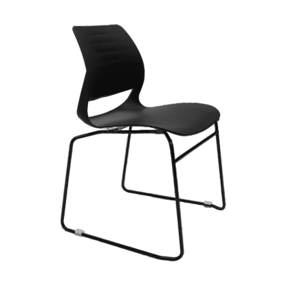 Vivid Stackable Chair Black - Office Furniture Company