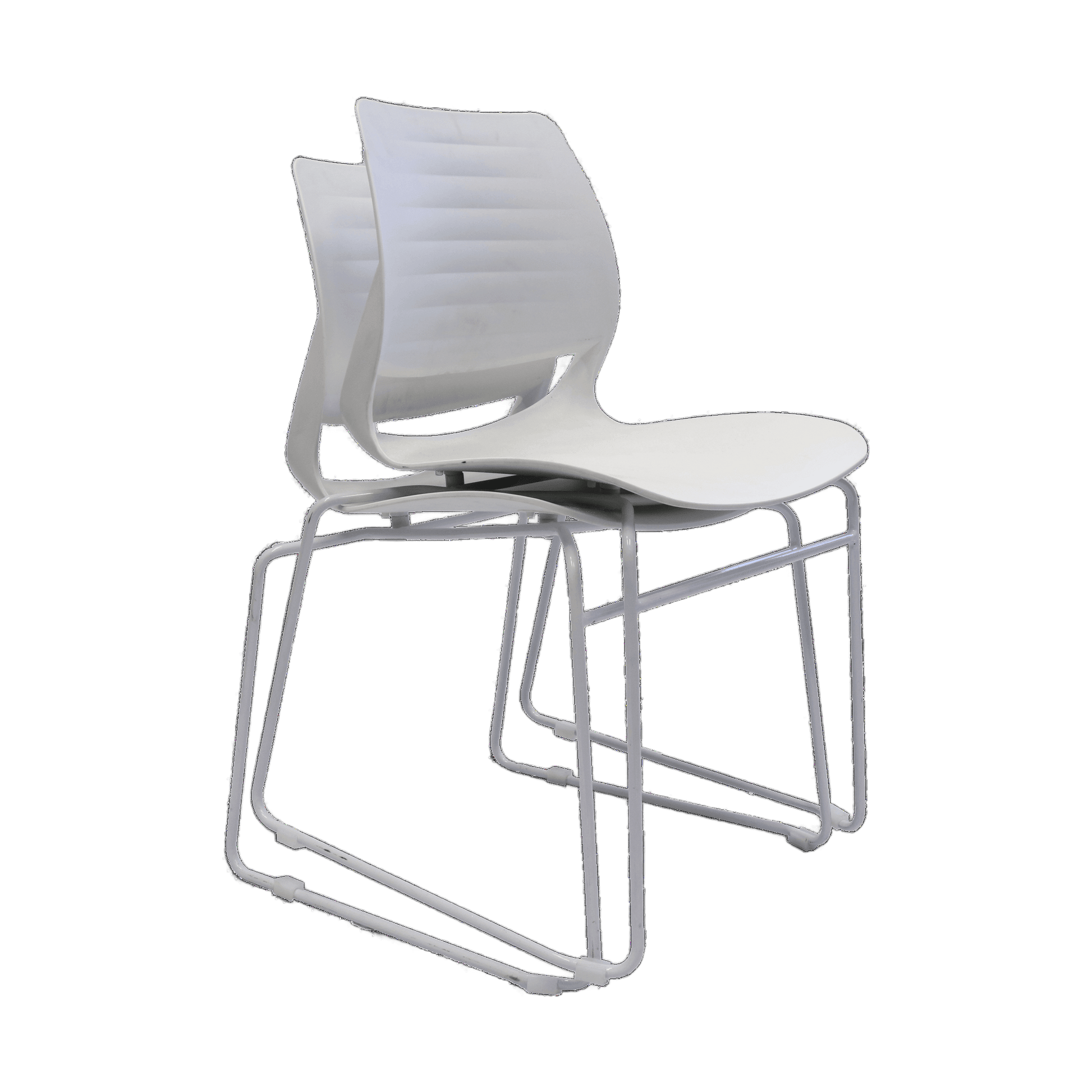 Vivid Stackable Chair White - Office Furniture Company