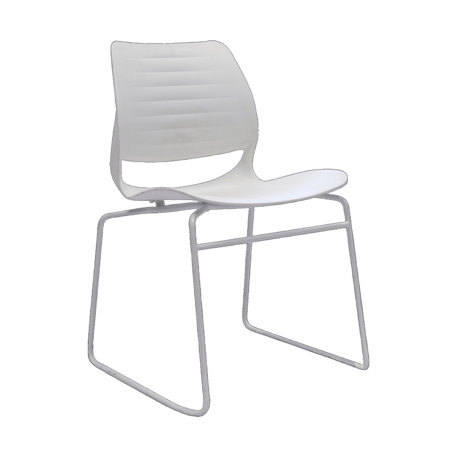 Vivid Stackable Chair White - Office Furniture Company