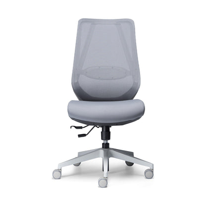 Voka White Grey Task Chair Without Arms - Office Furniture Company